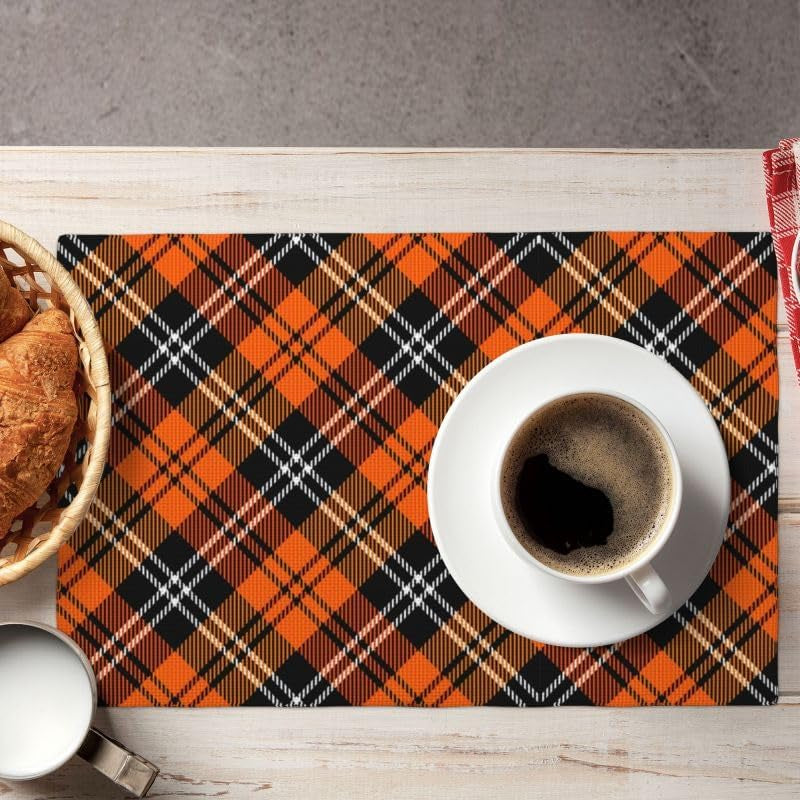 plaid-placemat-set-thanksgiving-halloween-orange-black-buffalo-check-pattern-home-decor-linen-table-mats-for-dining-room-kitchens-party-cafe-festive-banquet-wedding-decor-18-l-x-12-w-6-pcs