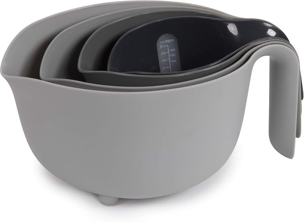 4-Piece Nested Mixing Bowl Set, Gray Assortment, GMBS4-432, 4 Pieces2