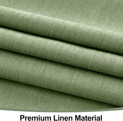 Rectangle Table Cloth Linen Textured, Waterproof Spillproof Anti-Wrinkle Burlap Tablecloth, Washable Decorative Fabric Table Cover for Dining, Party, Banquet, 52 X 70 Inch, Sage Green5