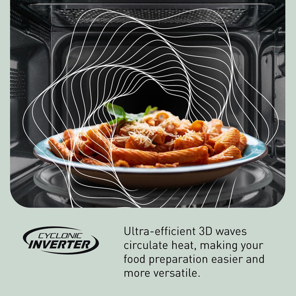 Panasonic Microwave Oven, Stainless Steel Countertop/Built-In Cyclonic Wave with Inverter Technology and Genius Sensor, 2.2 Cu. Ft, 1250W, NN-SN97JS (Silver)7