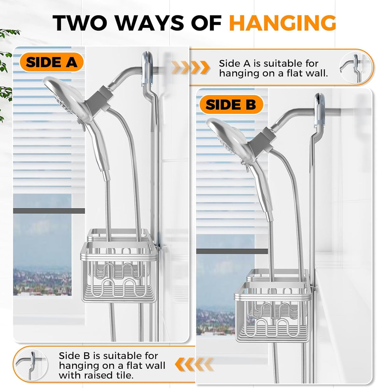 adjustable-aluminum-shower-caddy-hanging-for-handheld-showerhead-silver
