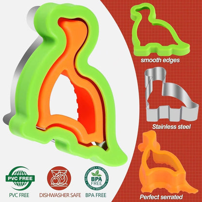 Sandwich Cutters for Kids Lunch, Breakfast Crustless Sandwich Maker | Sandwich Cutter and Sealer Variety Cookie Cutters Bread Decruster School Lunch Bento Box Accessories for Kids Children5