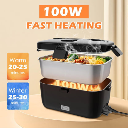 Electric-Lunch-Box-Heated-Food-Warmer 100W Heating Box for Adult2