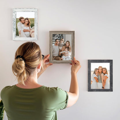 5X7 Picture Frame Set of 4, 5 X 7 Wooden Photo Frames with High Definition Plexiglass, 5 by 7 Frames for Wall or Tabletop, Horizontal or Vertical Display4