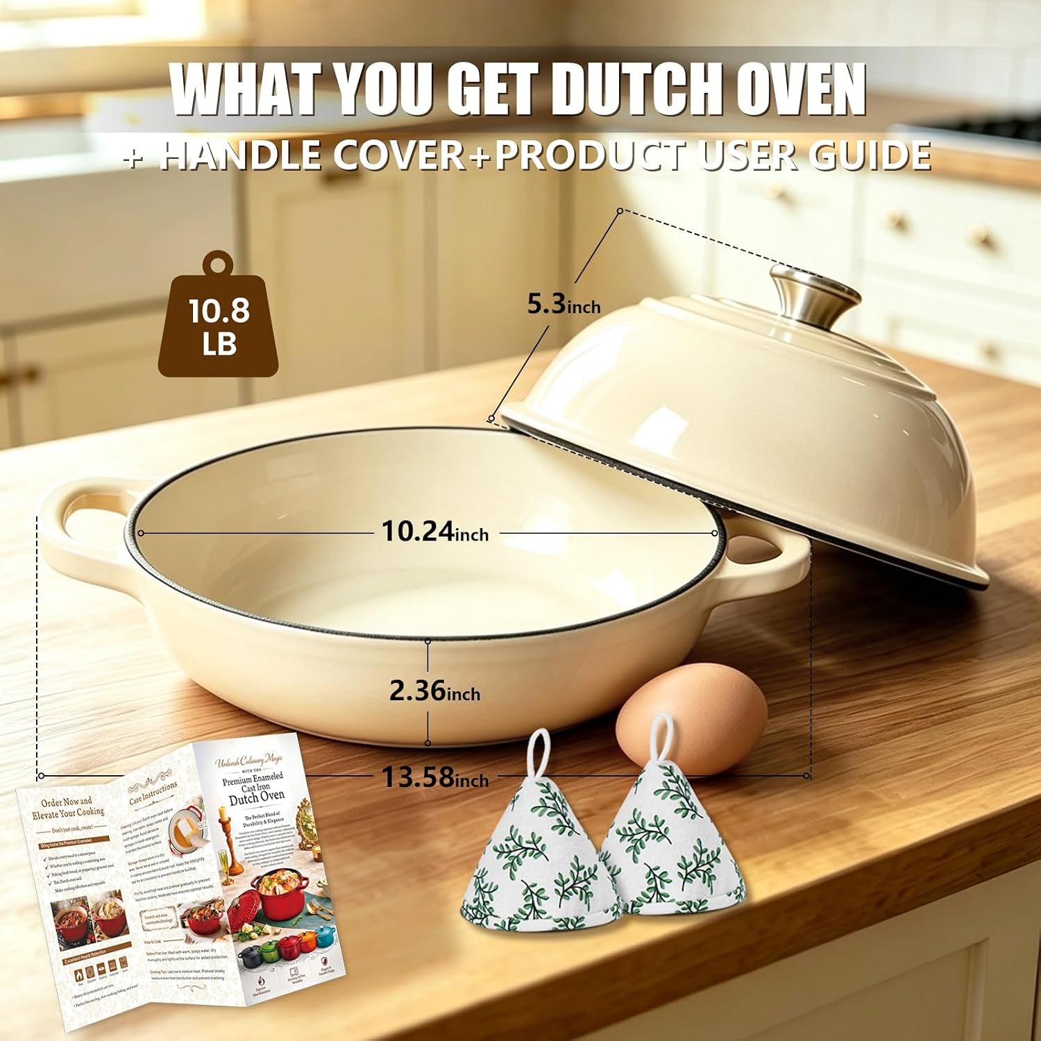 cast-iron-bread-dutch-oven-6qt-pink-enameled-with-lid-even-heat-and-steam-for-crispy-crust-easy-release-enamel-all-stovetops-safe-to-500f-for-sourdough-and-artisan-bread