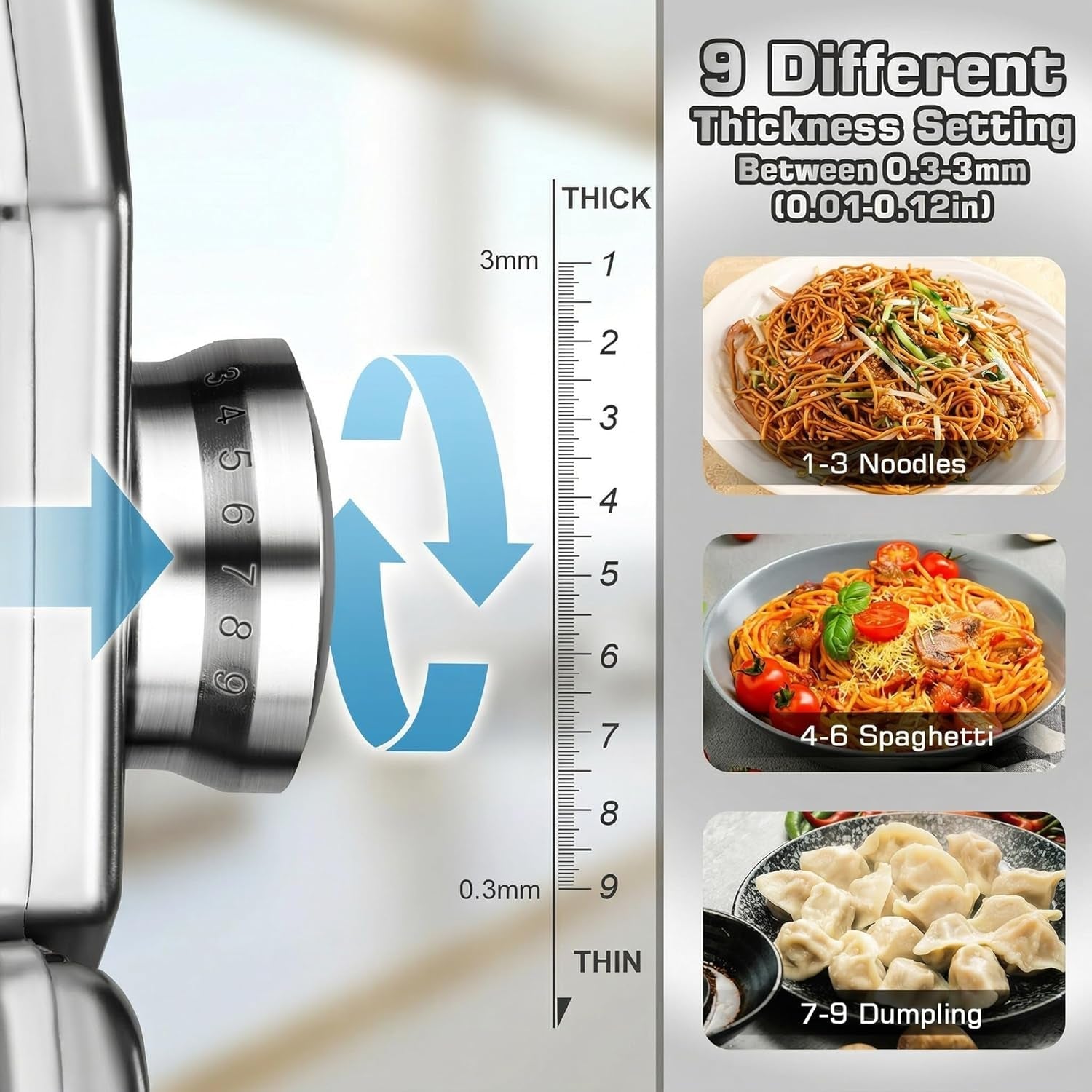 3-in-1-pasta-maker-with-9-setting-pasta-roller-cutters-silver-9-thickness-2-width-settings-stainless-steel-body-rust-resistant-easy-clean-for-spaghetti-fettuccine-lasagna-and-more