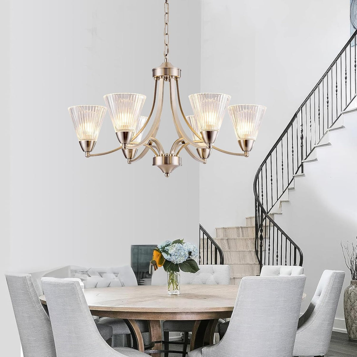 6-light-brushed-nickel-dining-room-light-fixture-dimmable-modern-farmhouse-chandelier-height-adjustable-hanging-light-clear-glass-shades-vintage-silver-chandelier-for-kitchen-island-entryway