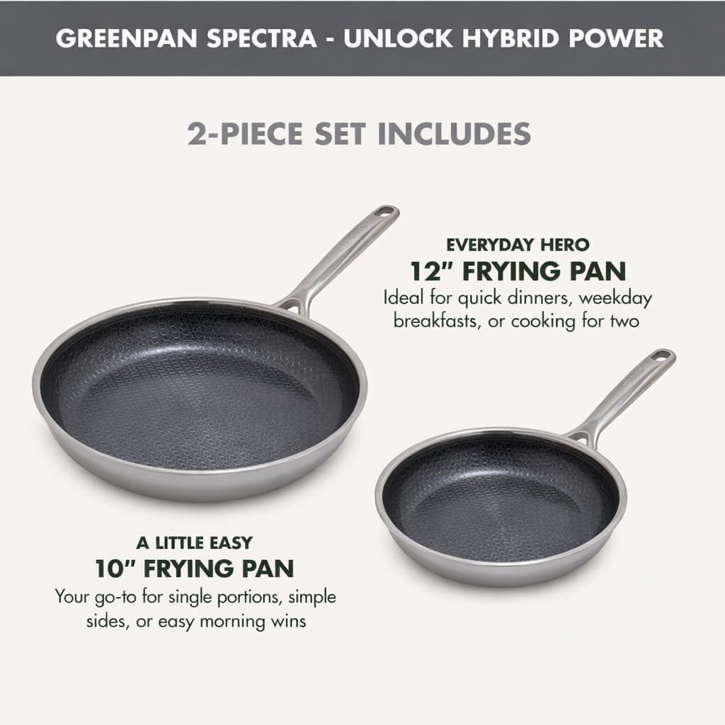 spectra-10-12-frying-pan-skillet-hybrid-tri-ply-stainless-steel-pfas-free-ceramic-nonstick-textured-cooking-surface-induction-cookware-diswasher-safe-oven-broiler-temp-to-850-f