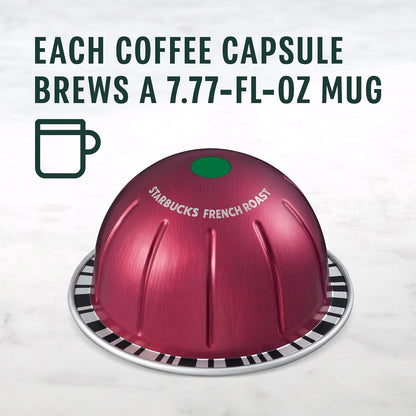 Starbucks by Nespresso Vertuo, French Roast, Dark Roast Coffee, 32-Count Coffee Pods, Brews 7.8 Oz.4