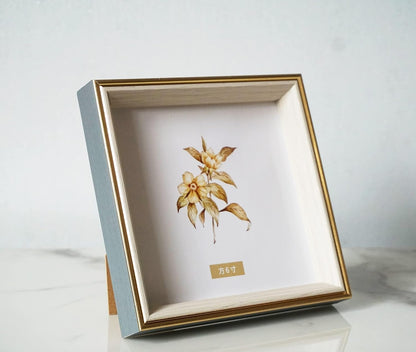 6X6 Blue Beige Square Picture Frame, 6X6 Resin Photo Frame, Wall and Desktop Display Picture Frame, Plexiglass1