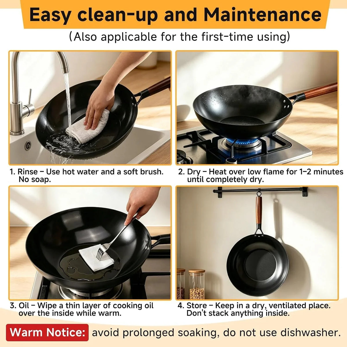 12-carbon-steel-wok-pan-with-lid-woks-stir-fry-pans-nonstick-pre-seasoned-flat-bottom-wok-for-induction-cooktop-gas-electric-stove-halogen-bbq-camping-open-fire