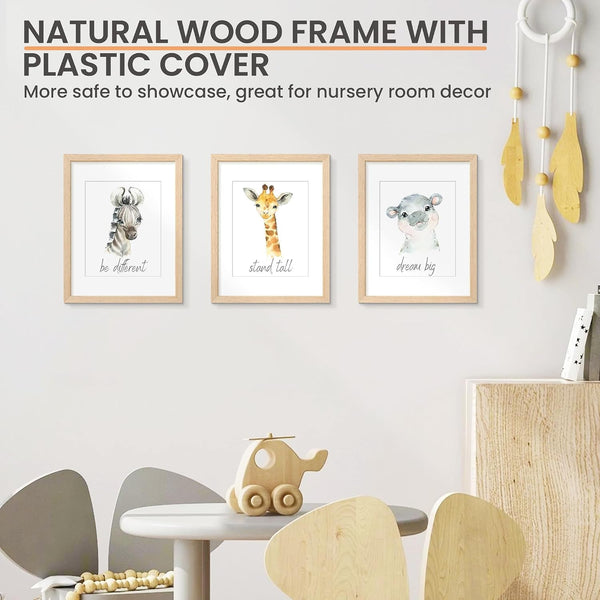 11X14 Picture Frame Solid Wooden, Nursery Decor, 1Pack Natural6