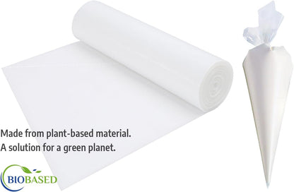 Disposable Piping Bags, Biobased, 21 Inch, Clear, | Thick Cake Pastry Bags, Pack of 100 in a Dispenser Box, Professional Grade for Chefs and Home Bakers (Packaging May Vary)4