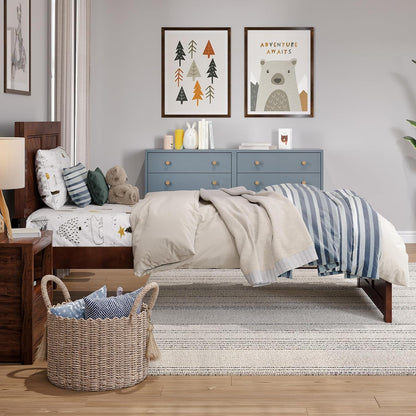 , Canyon Twin Platform Bed with Matching Footboard, Walnut5