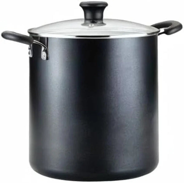 Specialty Nonstick Stockpot with Lid 12 Quart, Oven Broiler Safe 350F, Stay-Cool Handles, Kitchen, Cookware, Pots and Pans, Stock Pot, Soup Pot, Cooking Pot, Dishwasher Safe, Black7