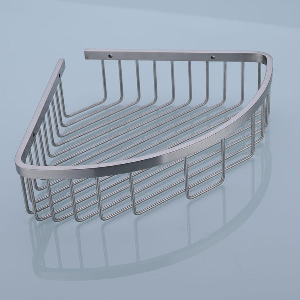 304 Stainless Steel Shower Caddy Corner Basket Shelf Bathroom Organizer Wall Mounted Storage, Brushed Nickel3
