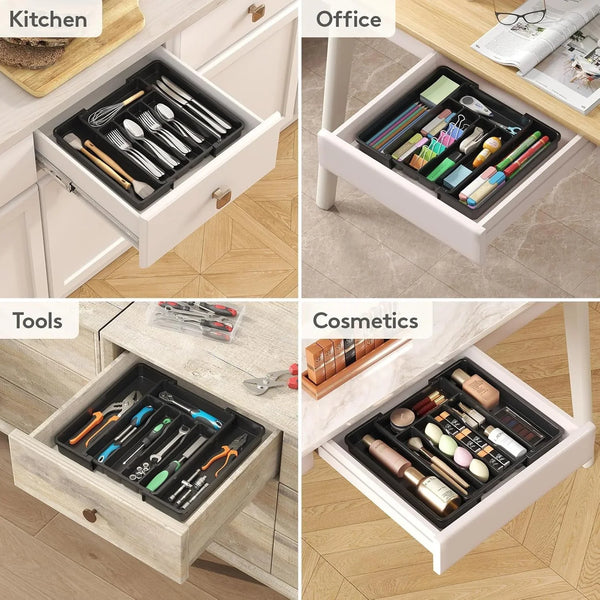 Expandable Silverware Drawer Organizer, Kitchen Utensil Tray9