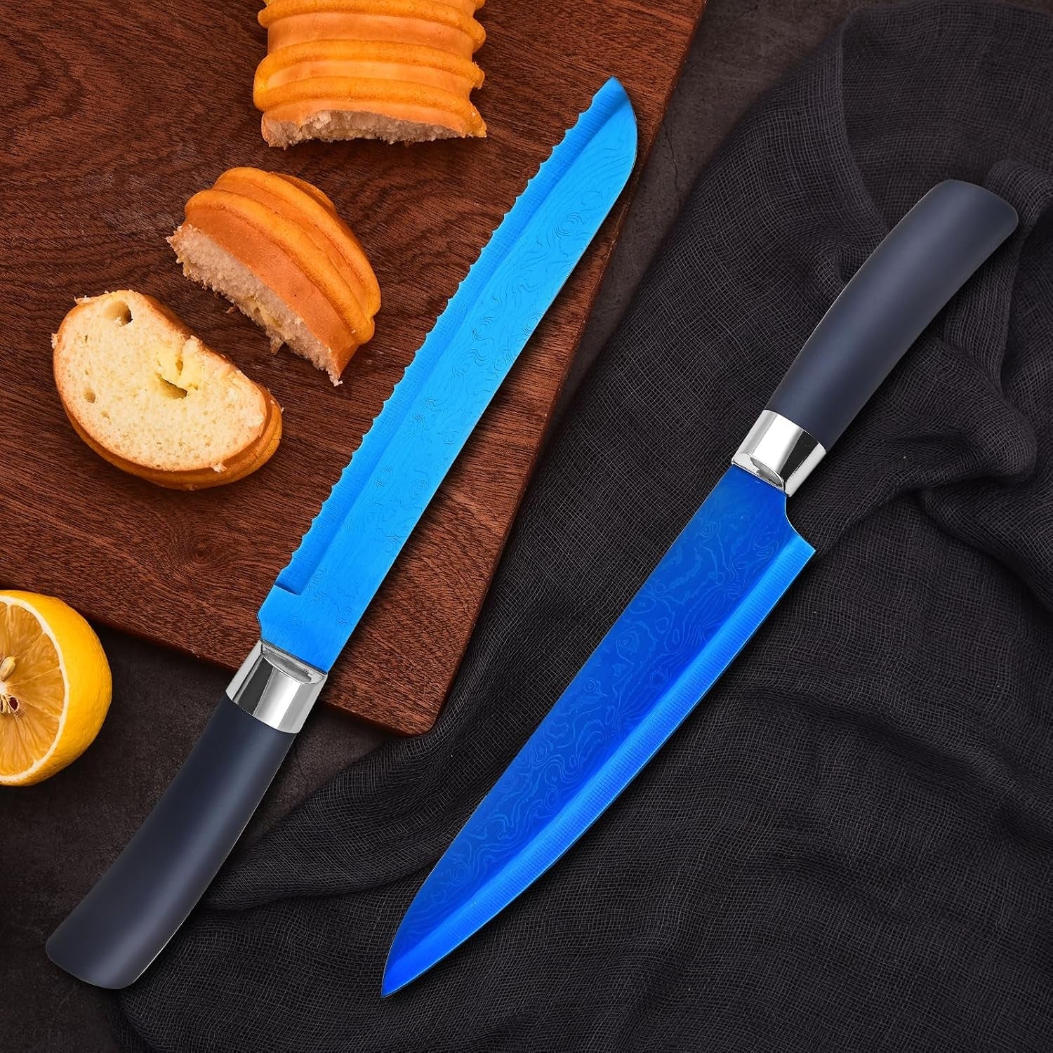 knife-set-kitchen-non-stick-knives-set-with-block-thick-blade-cutlery-knife-block-sets-with-sharpener-6pcs-steak-knife-shears-chef-sharp-quality-aluminum-alloy-block-blue-handle-and-blade