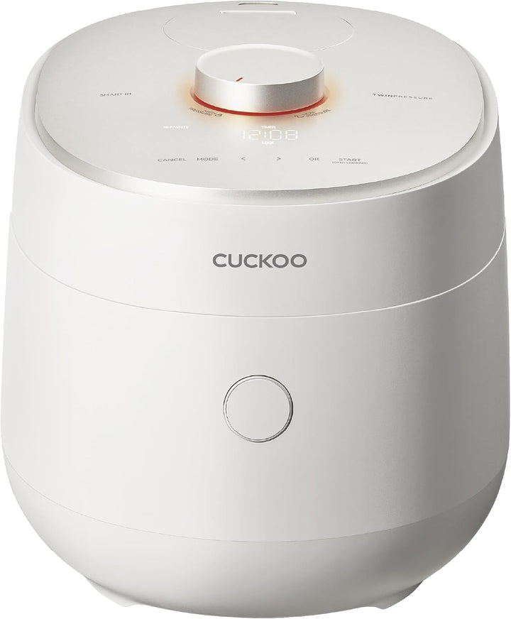 CUCKOO Twin Pressure Induction Rice Cooker, 12-Cup Cooked, CRP-OHTR0609FW | 6-Cup Uncooked Capacity, Nonstick Inner Pot, 14 Menus, Silent Pressure System, Quick Rice in 12-18 Minutes, Made in Korea