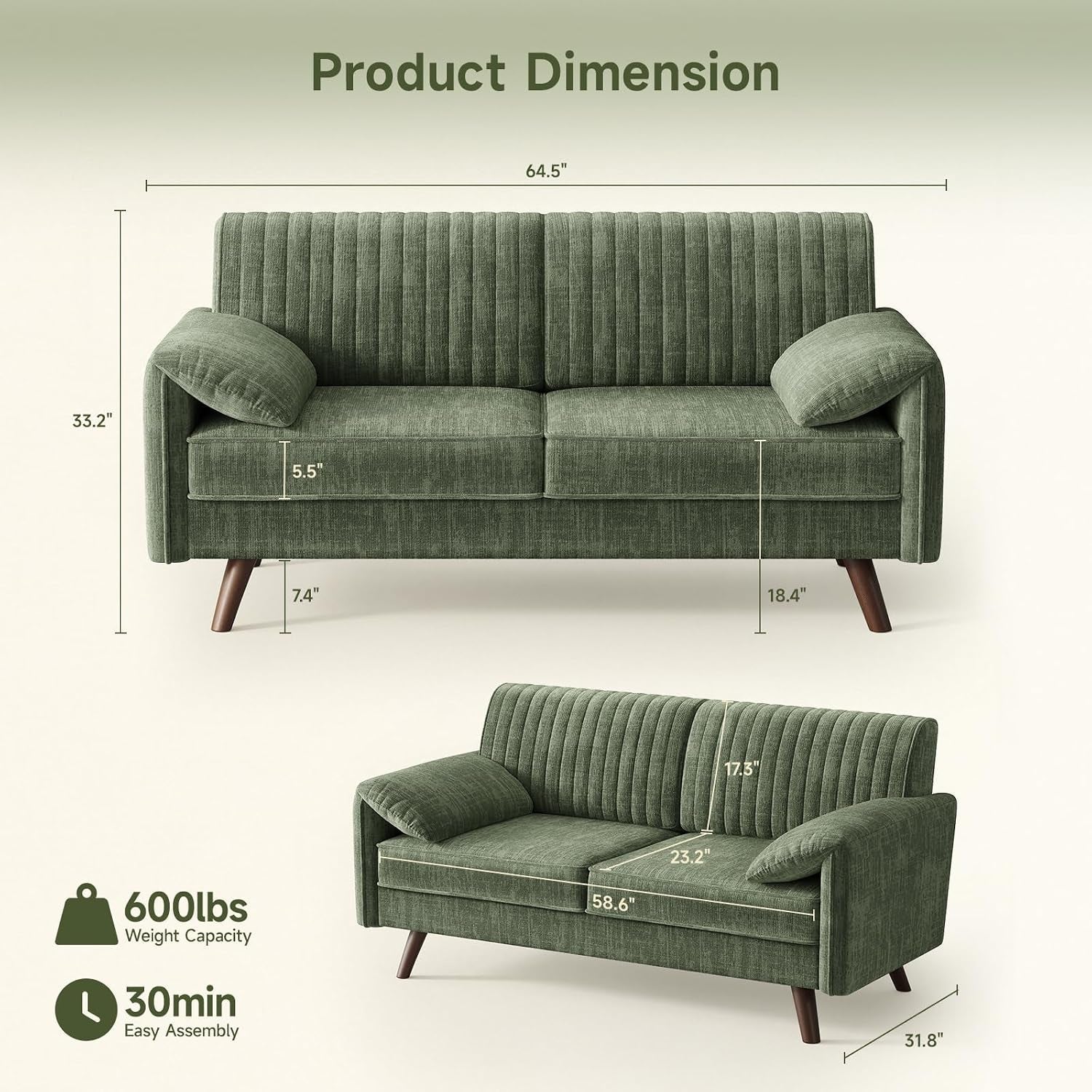 64-5-loveseat-sofa-chenille-loveseat-couch-for-living-room-green