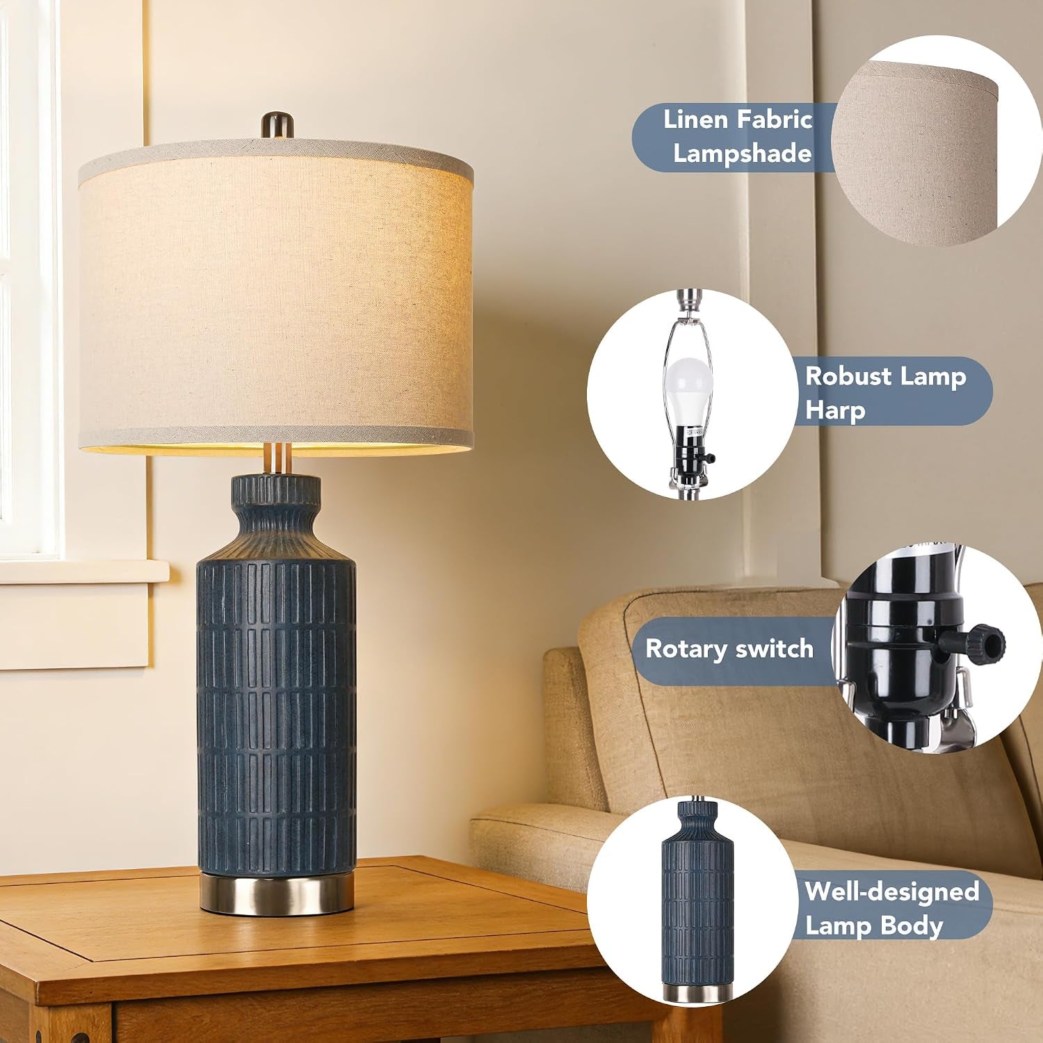 26-navy-blue-ceramic-table-lamp-set-of-2-modern-desk-lamp-metal-base