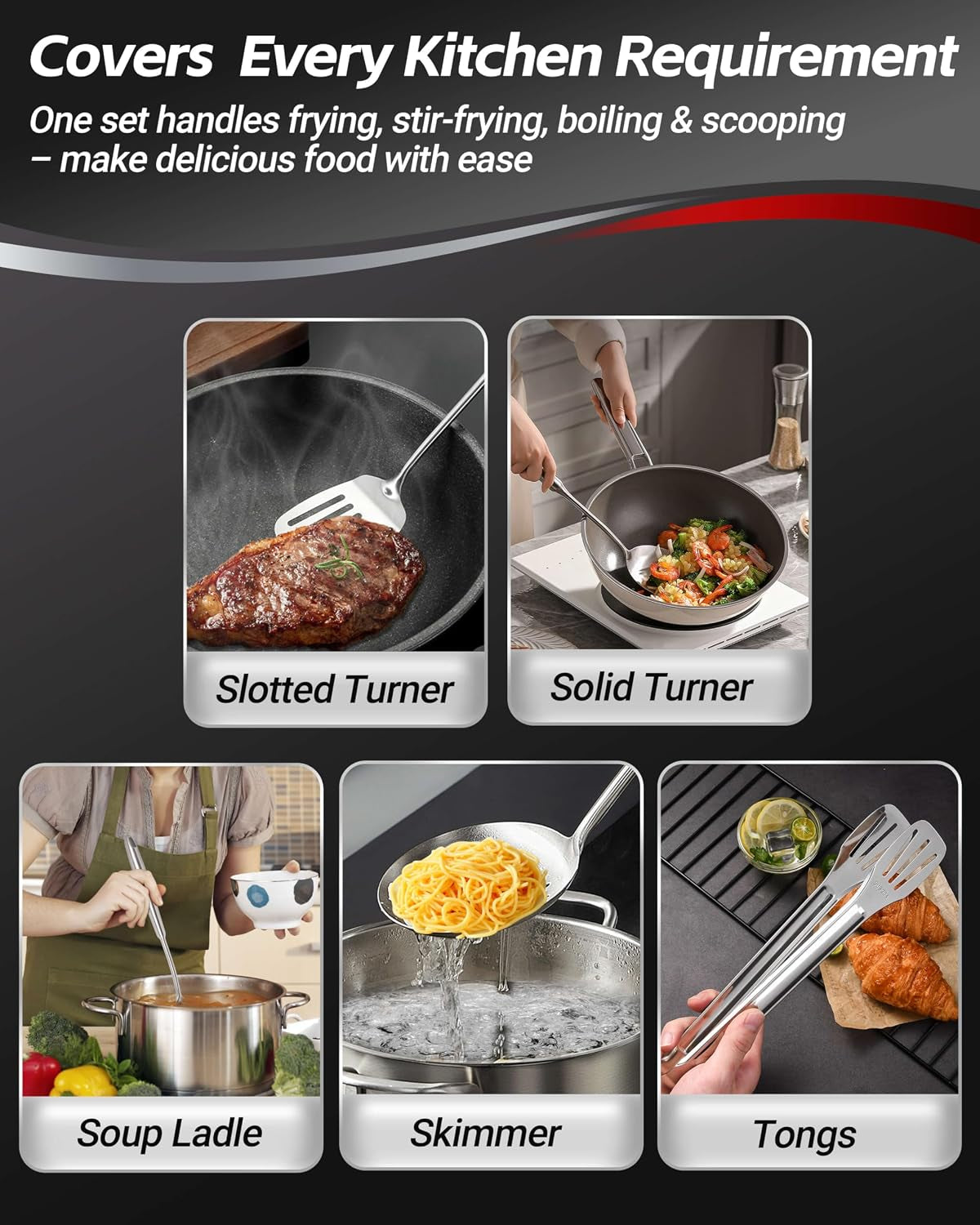 304-stainless-steel-kitchen-utensils-set-11pcs-all-metal-cooking-tools-set-with-tongs-turner-ladle-skimmer-serving-spoon-15-long-handle-dishwasher-safe-kitchen-utensil-starter-set