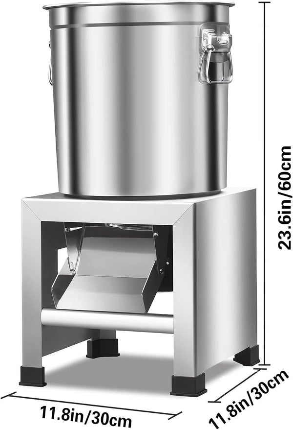 Commercial Vegetable Chopper 1800W Electric Breeding Crusher, 3500 RPM 50-120KG/H Stainless Steel Feed Processing Machine for Chicken Duck Pig, Adjustable Cutting, Home Farm Ranch Use (1800W)3