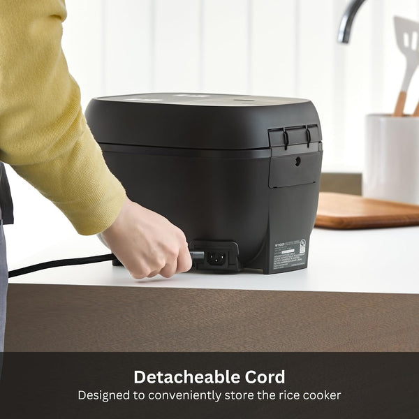 JBT-B10U-KY 5.5 Cup (Uncooked) Micom Rice Cooker and Warmer with Non-Stick Ceramic Coated Inner Pot and 4 Auto-Cook Settings, Black6