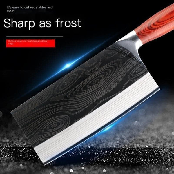 Meat Cleaver, 7.8 Inch 4Cr14Mov Stainless Steel Chinese Kitchen Utility Chef Cooking Knives Ultra-Sharp Blade Wood Handle Cleaver3