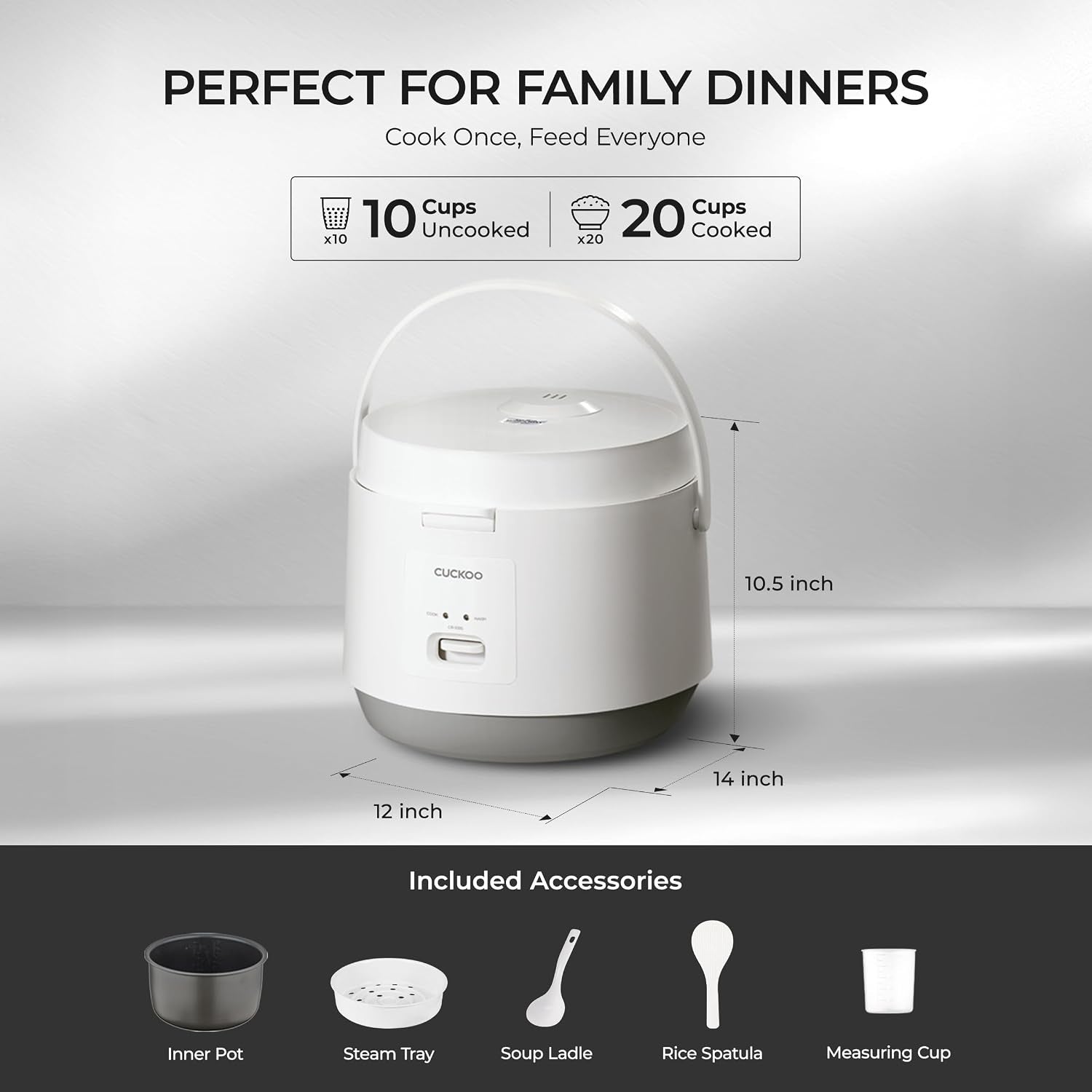 cuckoo-rice-cooker-and-warmer-20-cup-cooked-white-cr-1095-large-10-cup-uncooked-capacity-nonstick-inner-pot-2-menus-steam-tray-included-one-touch-operation-automatic-keep-warm