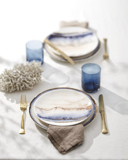 Summer Radiance Bone China 12-Piece Dinnerware Set for 46