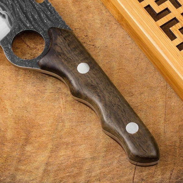Meat Cleaver, Forged Steel Chopping Knives Sheath Cover Firewood Knives Logs Branches Cutting Slicing Climb Camp Butcher Knife Tools4