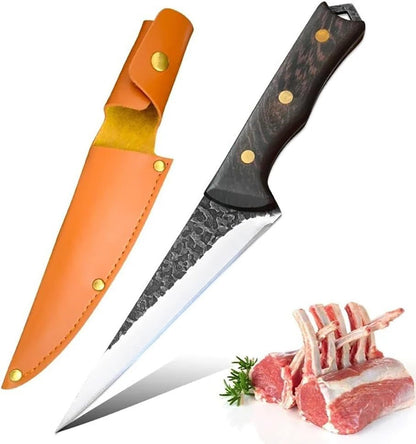 Cleaver Knife, 6 Inch Fish Filleting Knife Chopping Vegetables Boning Knives Stainless Steel Wood Handle Kitchen Knives Chef Cooking Tool1