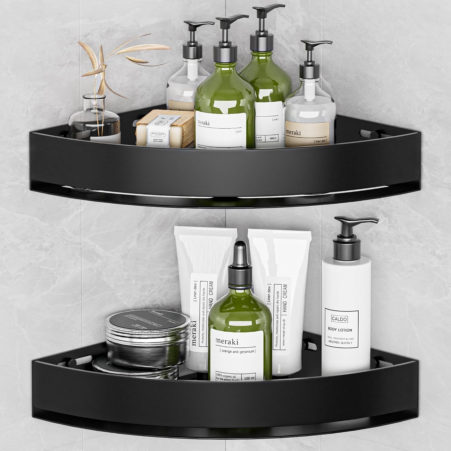 black-corner-shower-caddy-triangle-shower-shelf-no-drilling-metal