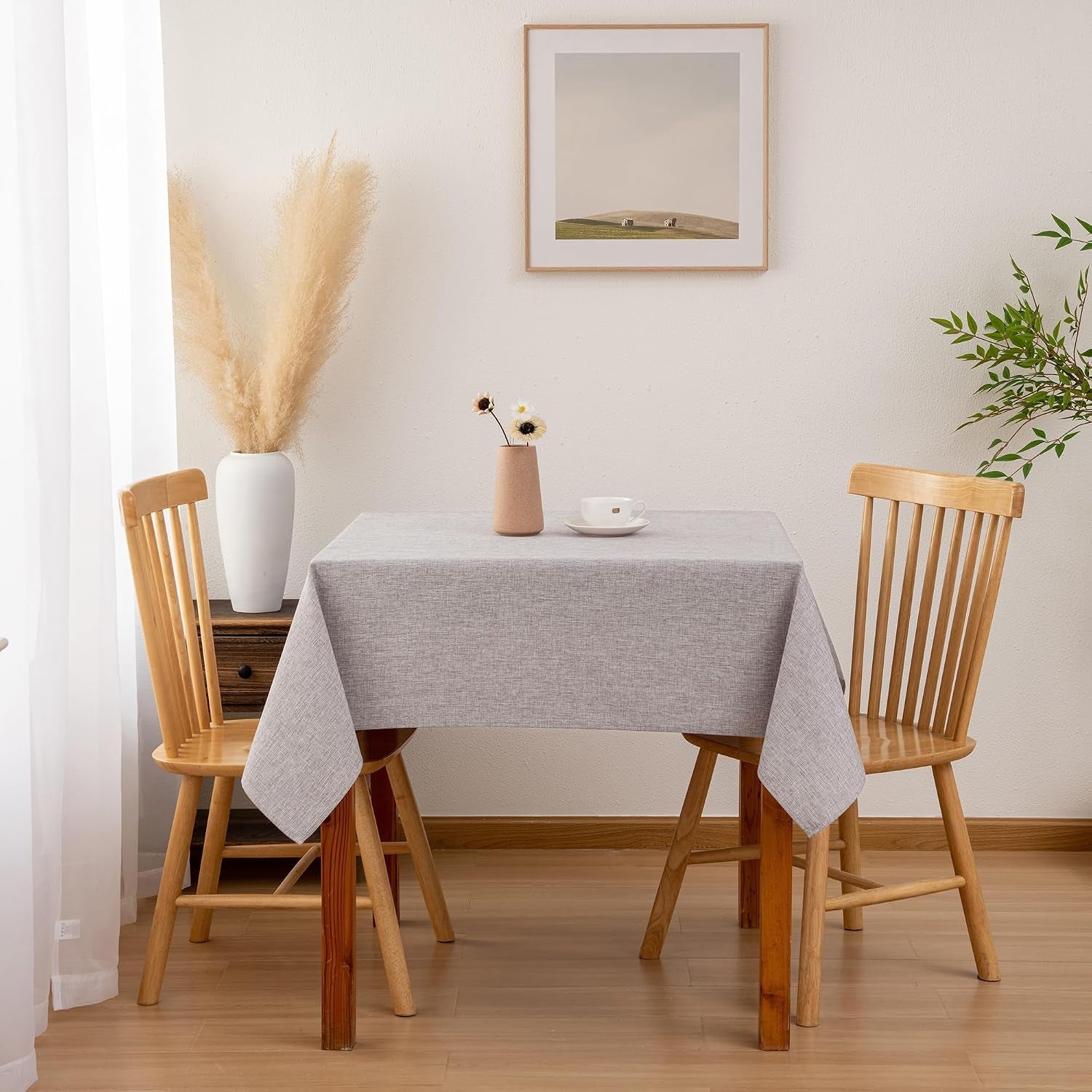 faux-linen-square-tablecloth-70-x-70-inch-for-dining-room-stone