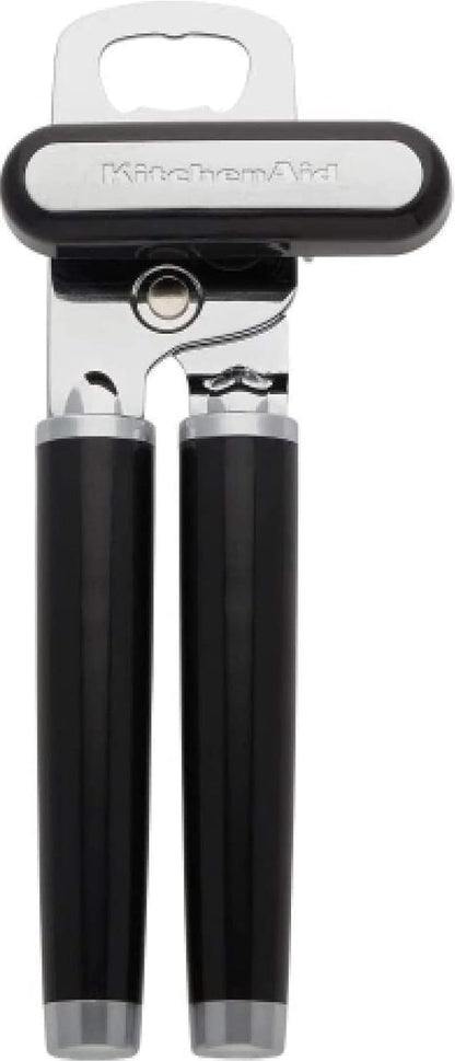 Kitchenaid Classic Multifunction Can Opener and Bottle Opener Easy to Use, Razor Sharp Stainless Steel Cutting Wheel, Soft Ergonomic Handles, Black1