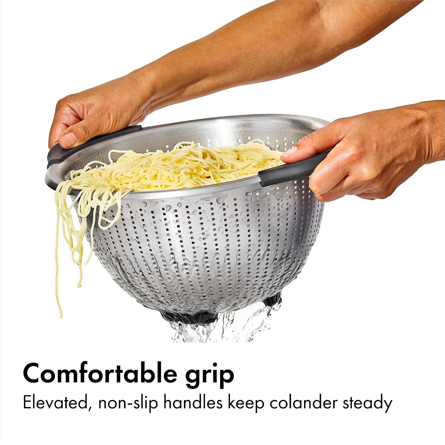 oxo-good-grips-strainer-5-qt-capacity-stainless-steel-colander-nesting-design-for-easy-storage-non-slip-handles-drains-pasta-and-vegetables-dishwasher-safe