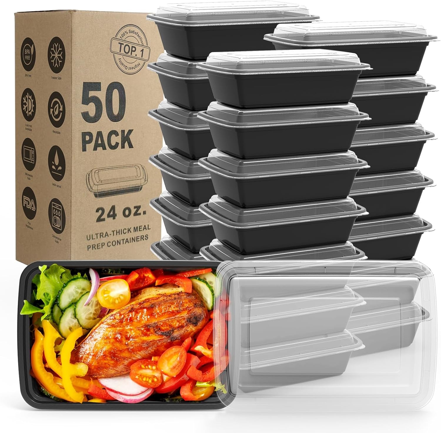 meal-prep-containers-50-pack-extra-thick-food-storage-containers-with-lids-disposable-reusable-plastic-bento-lunch-box-bpa-free-stackable-microwave-dishwasher-freezer-safe-24-oz