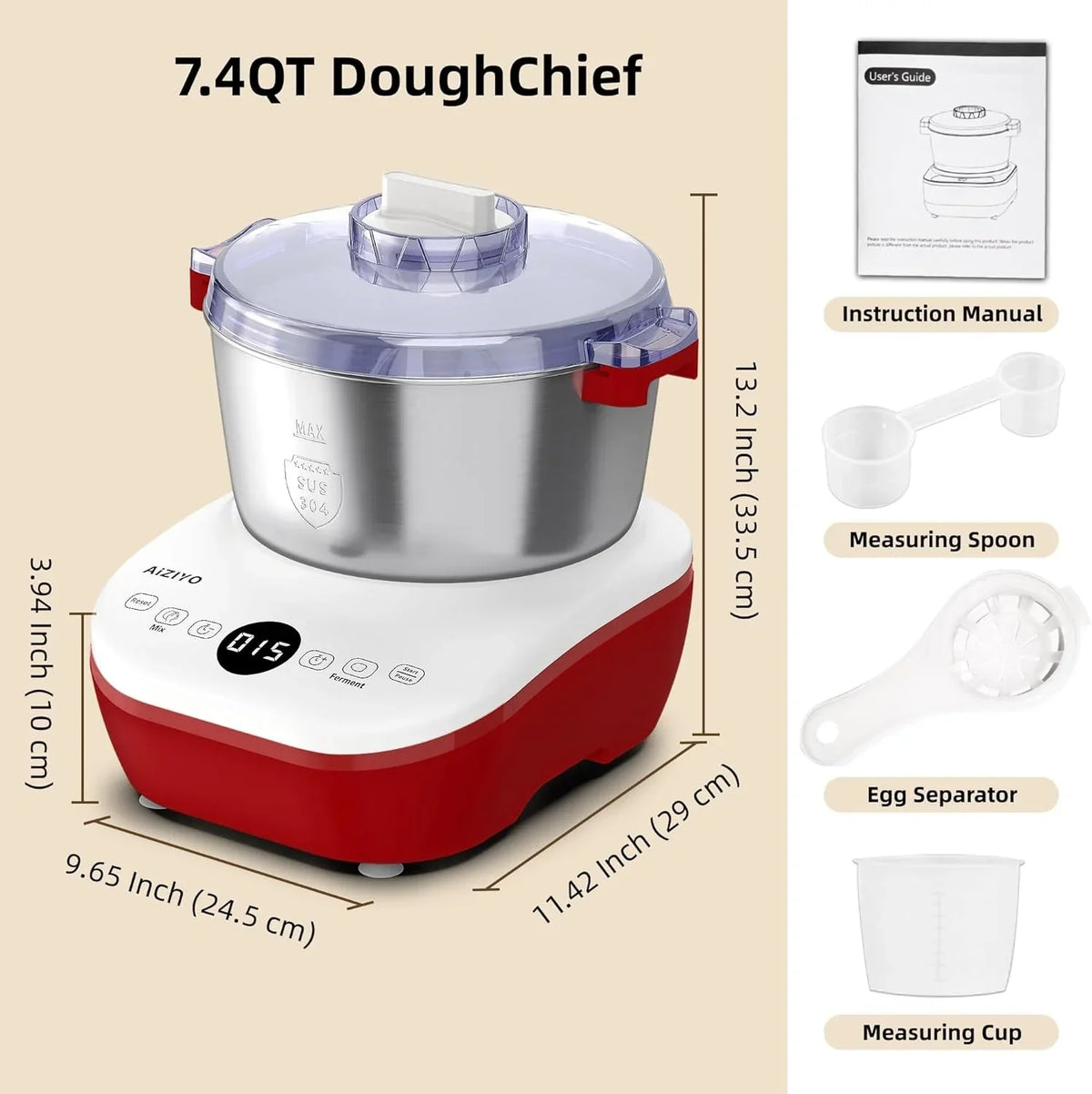 doughchief-7-4qt-dough-mixer-dough-maker-with-ferment-function-bread-maker-with-304-stainless-steel-bowl-removeable-lid-touch-panel-control-proofing-box-for-pizza-bread