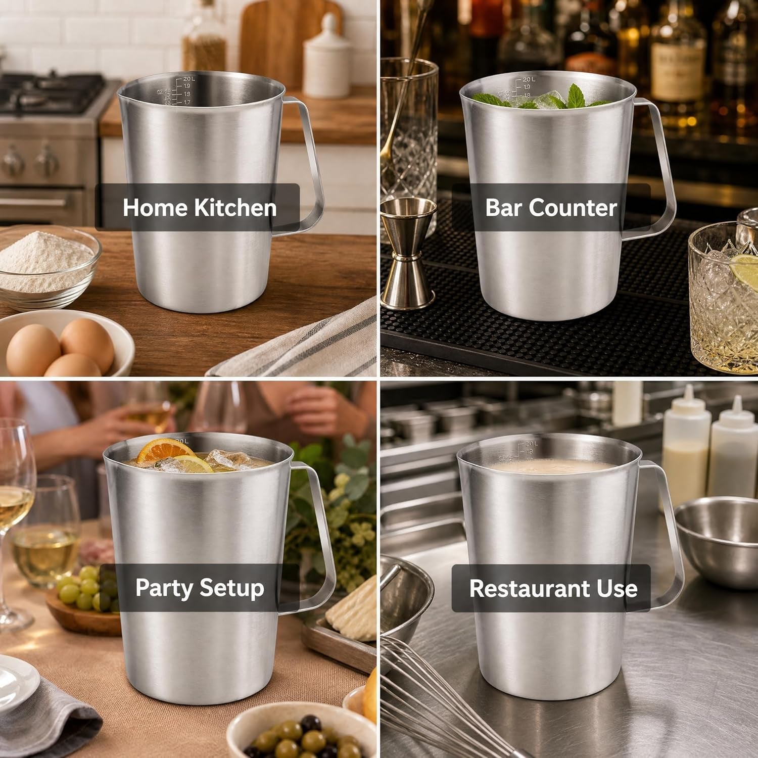 64oz-8cup-stainless-steel-pitcher-sus304-2-liter-metal-container-for-water-milk-liquid-with-handle-with-engraved-markings-silver