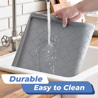 under Sink Mat 34" X 22" Waterproof Silicone Cabinet Kitchen Liner4