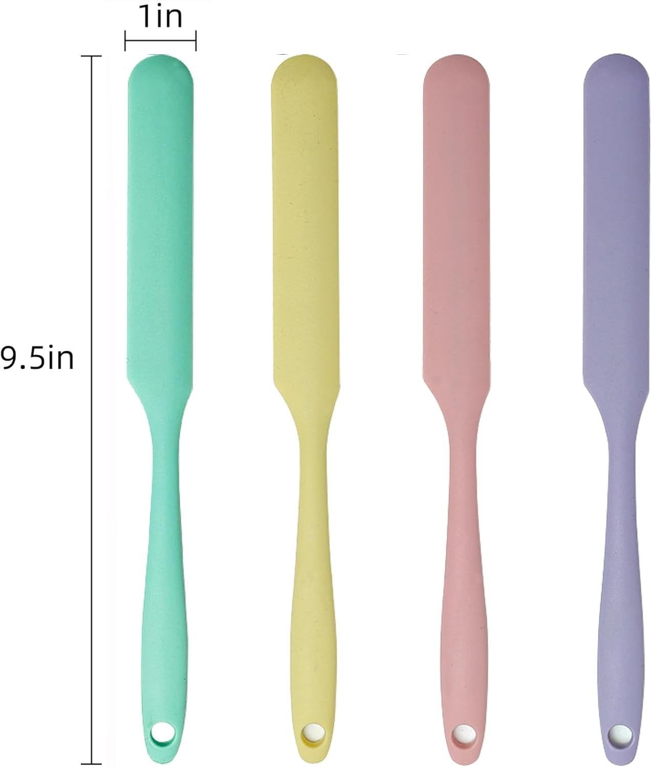 4-pcs-silicone-jar-spatula-set-long-handle-sourdough-scraper-skinny-spatula-for-jars-bottles-and-containers-non-stick-heat-resistant-cake-cream-spatulas