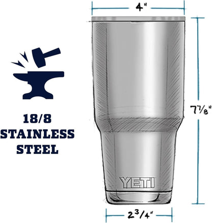 YETI Rambler 30 Oz Tumbler, Stainless Steel, Vacuum Insulated with Magslider Lid, Cherry Blossom2