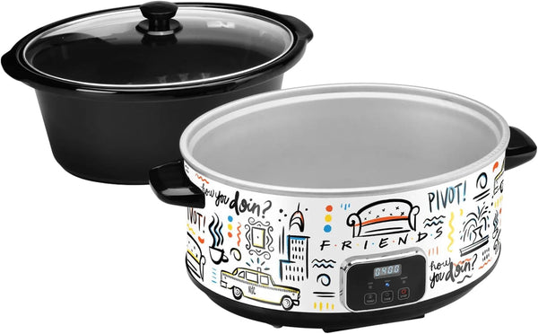 Friends the Television Series 7-Quart Programmable Digital Slow Cooker5