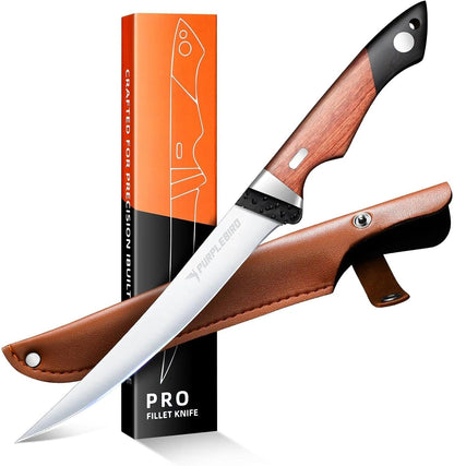 7" Fillet Knife with Sheath, Boning Knife for Meat Cutting1