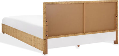 SAFAVIEH Couture Collection - Glenburg King Bed, Natural Woven Banana Stem & Wood Frame, Tropical Coastal Design, No Box Spring Needed (SFV1327A-K)9