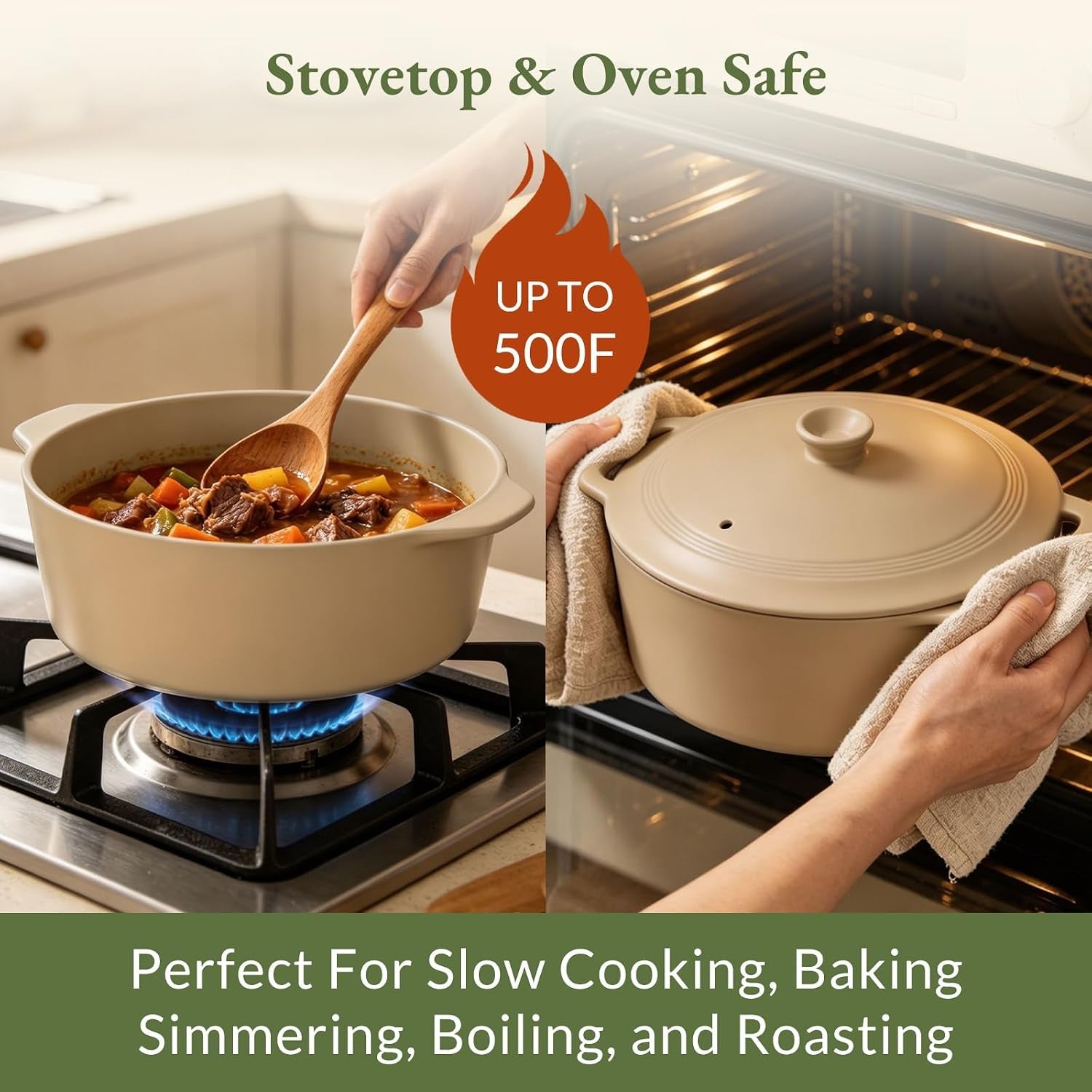 magnifique-slow-cooker-4-5-quart-8-in-1-clay-pot-multi-cooker-non-toxic-slow-cooker-with-removable-clay-pot-for-rice-pasta-steam-proof-nonstick-oven-safe-pot-to-500-f-brown