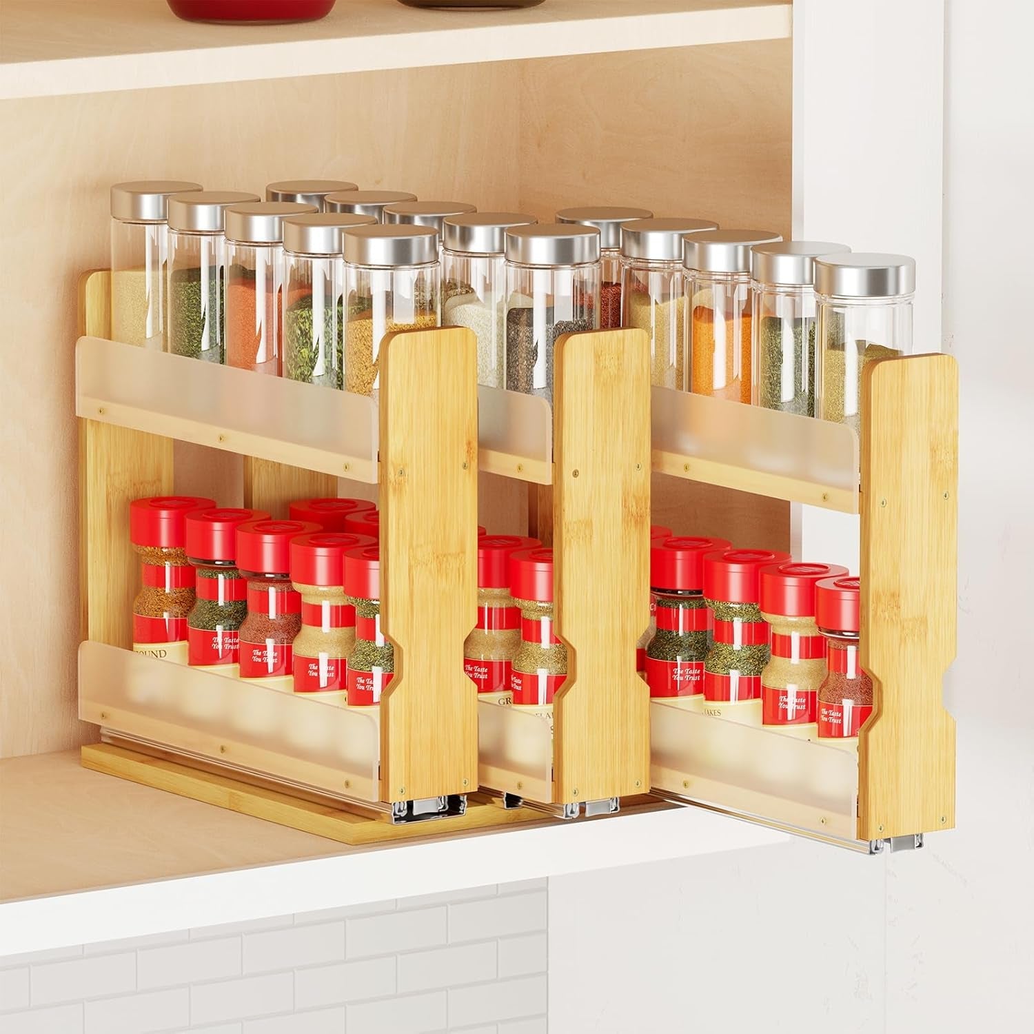bamboo-pull-out-spice-rack-organizer-for-cabinet-heavy-duty-slide-out-seasoning-kitchen-pantry-sliding-vertical-organization-7-6-wide-3-drawers2-wide-2-tier-natural