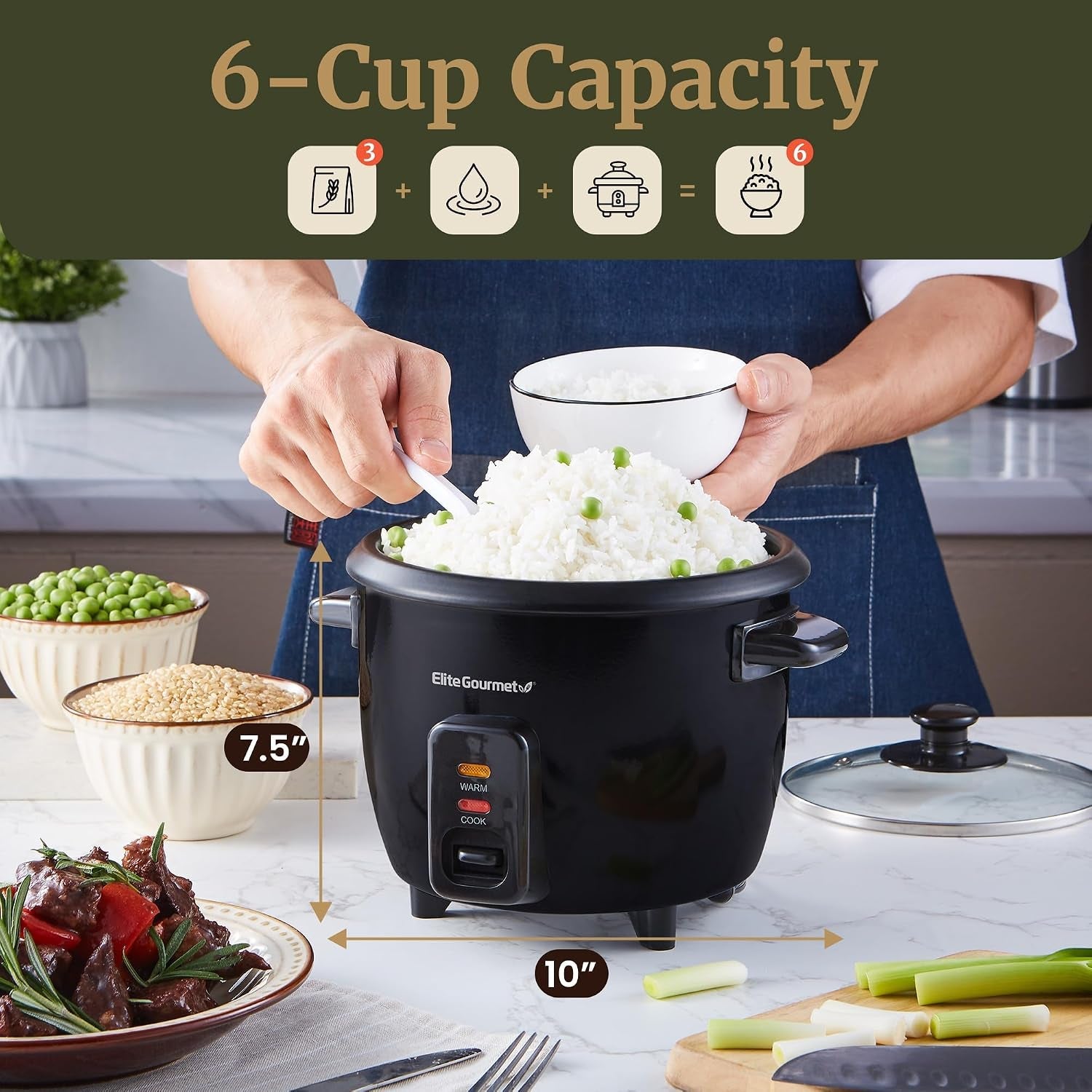 electric-rice-cooker-with-steam-tray-and-non-stick-inner-pot-makes-soups-stews-grains-cereals-keep-warm-feature-6-cups-cooked-3-cups-uncooked-black