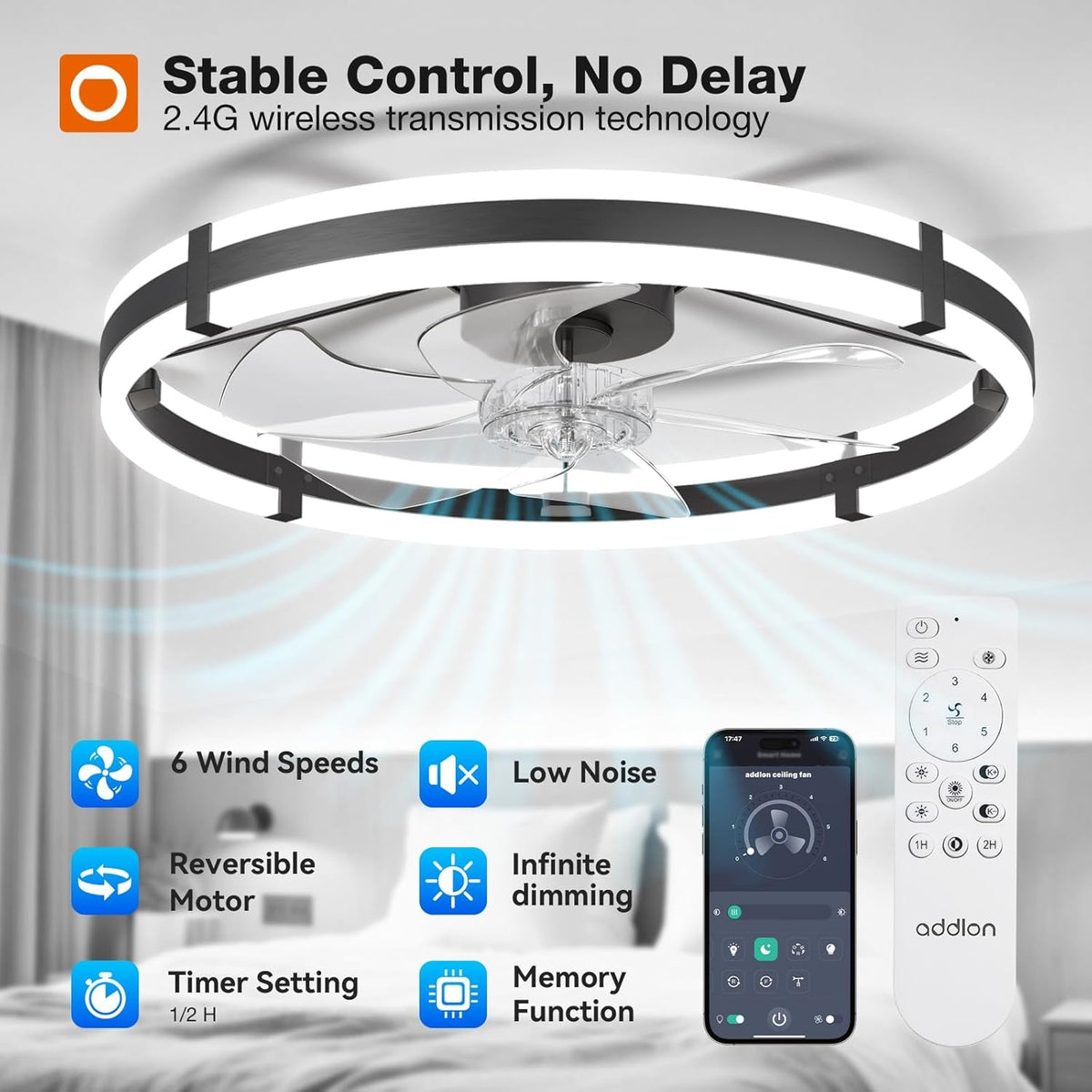 24-low-profile-fandelier-ceiling-fans-with-lights-and-remote-black